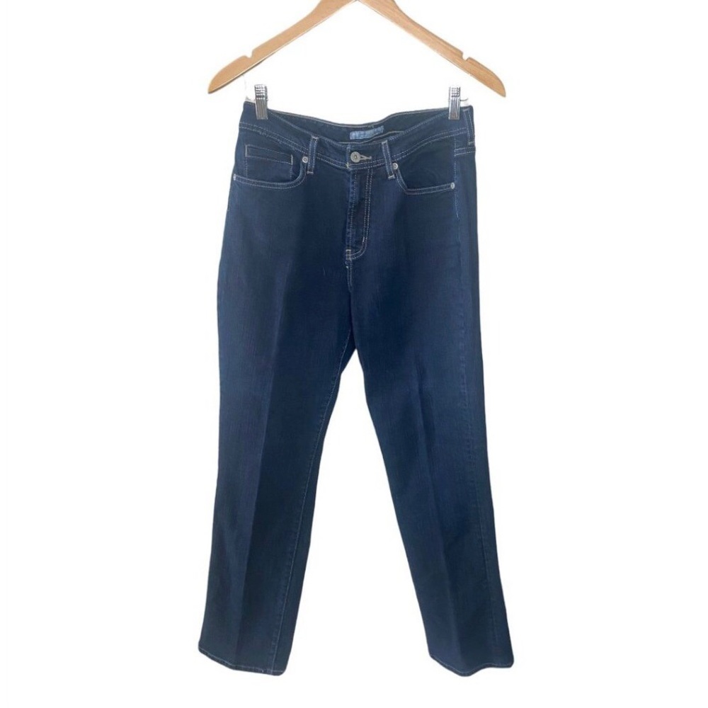 Chico's Size 1 Platinum Denim Collection Dark Wash Jeans Sz 8
